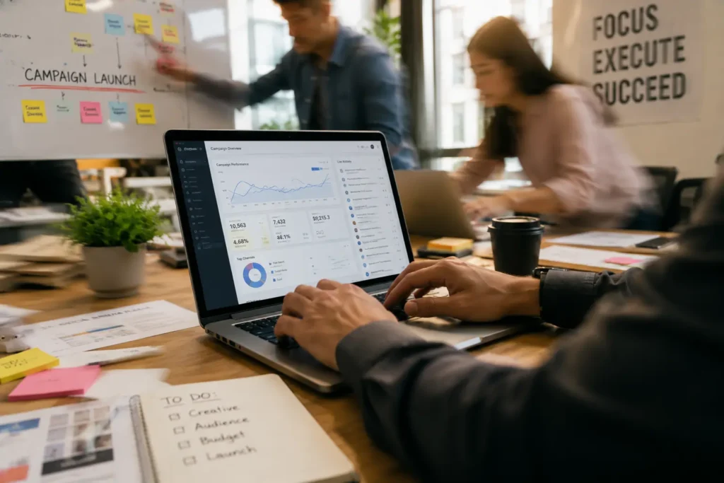 : "Digital Marketing Agency launching a campaign quickly for a Series A startup"