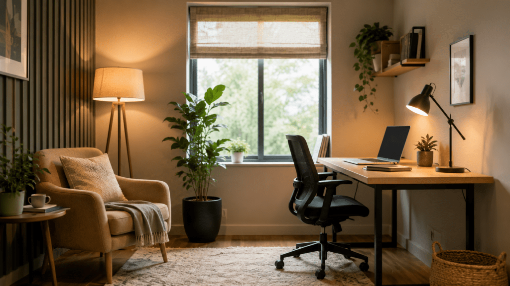 Interior home decor ideas for a productive home office setup