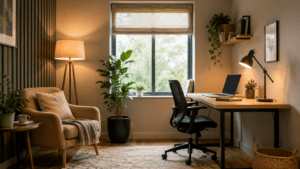 Interior home decor ideas for a productive home office setup