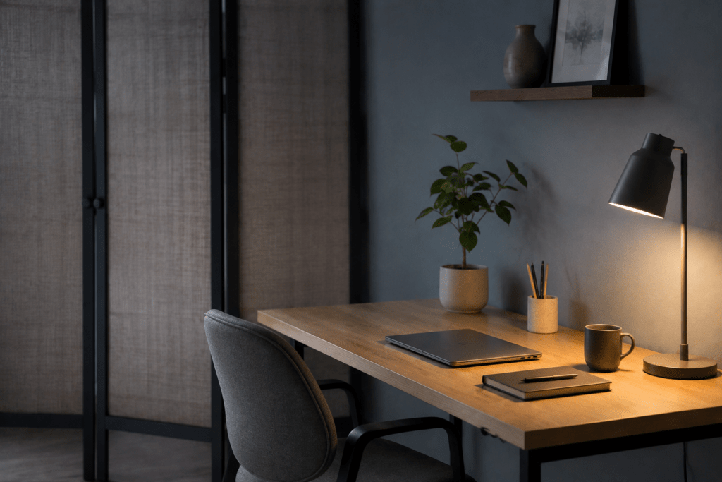 Interior home decor ideas designed to support deep focus and concentration